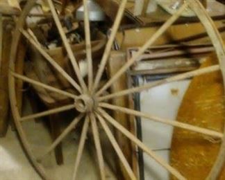 vintage horse buggy wheels