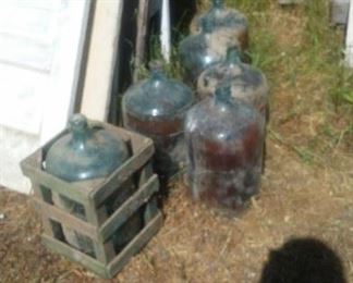 vintage 5 gallon glass water bottles
