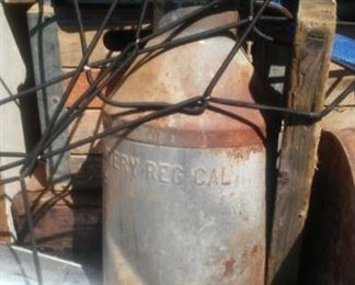 Vintage milk cans