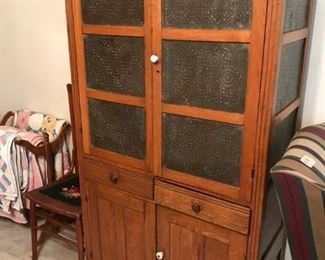 Antique Oak Pie Safe