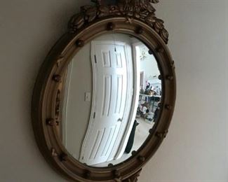 Gold Colored Concave Mirror with eagle