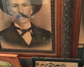 Framed confederate bill