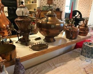 Copper and cast iron items