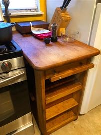 butcher block kithen island