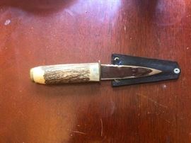 bone handle knife for surviving in the wild!