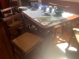 formal dining set w six chairs