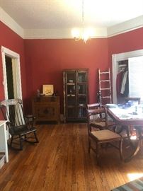 rustic ladder in the corner there