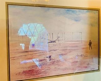 Wright Brother's First Flight, Print and Frame