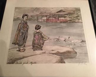 signed and titled print