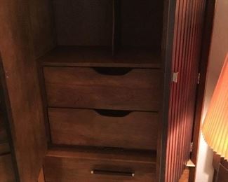 Lane mid century modern dresser with exotic woods; rosewood