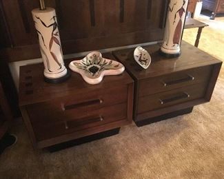 Lane mid century modern side tables