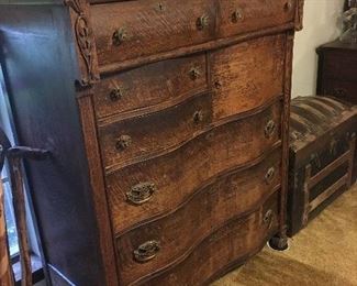 antique oak dresser