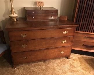 Maple dresser with bat-wing pulls