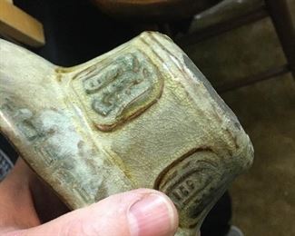 Detail Asian Chinese pottery