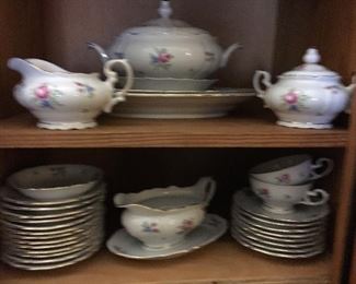 Floral hand painted Bavarian china