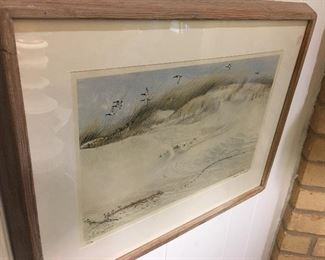 Charles Beckendorf Texas Beach signed and numbered by the artist