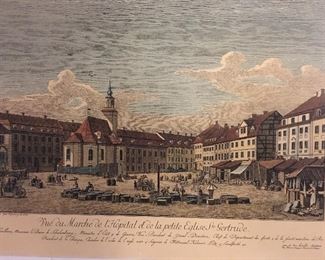 decorator piece German litho reproduction wall hanging