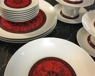 Block Spanish themed mid century modern china