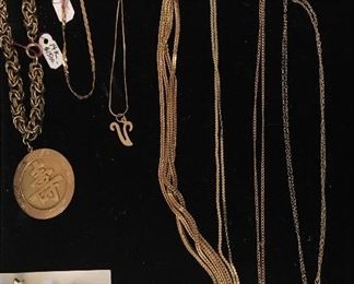 Pearls from Hawaii and Japan, Sterling, gold necklaces and bracelets, costume jewelry. pins brooches