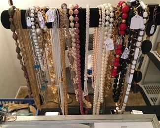 Necklaces, beads and baubles