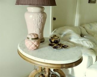 antique oval side table