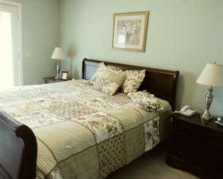 Broyhill King size bed, mattress