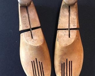Pair of vintage Cobbler wooden shoe forms