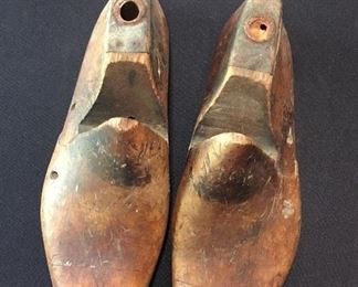 Pair of vintage Cobble wooden shoe forms