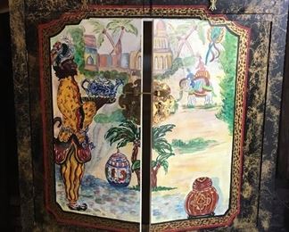 Sugar Hill hand painted cabinet