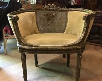 French reproduction settee