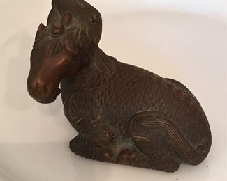 Mini Bronze Asian horse