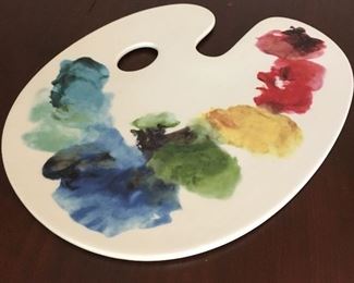 Artist's color palate plate