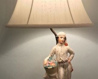 Vintage figurine lamp