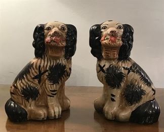 Staffordshire style dog figurines