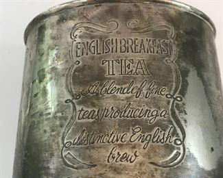 Silver tea canister