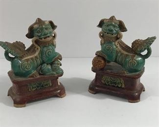 Antique Foo Dog figurines