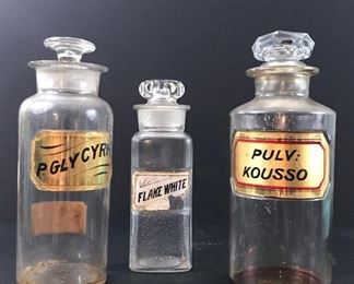Antique apothecary jars