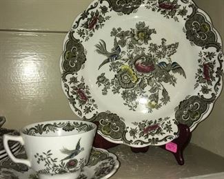 Ridgway by Staffordshire plate, tea cup and saucer