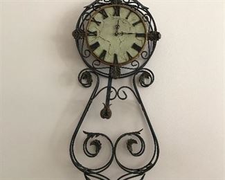 Iron wall clock