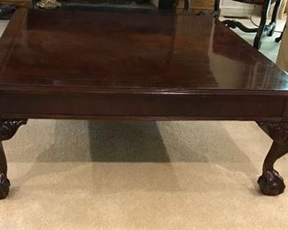 Square Queen Anne coffee table
