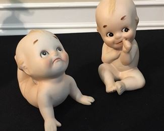 Vintage Lefton Kewpie baby figurines