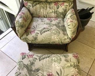 Alternate view of chair and ottoman