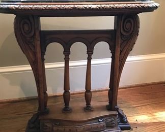 Marble top end table (pair)