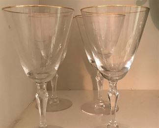 Lenox crystal wine goblet
