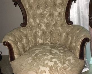 Victorian French arm chair (two)