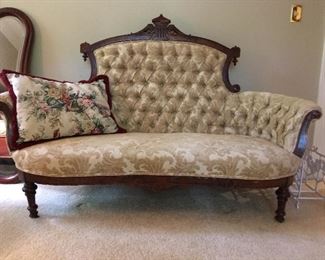 Victorian French sofa (upholstery by McCroskey's)