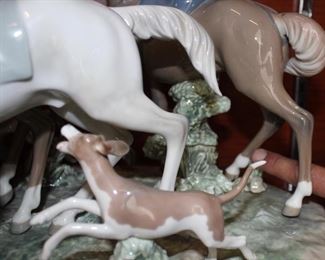  D54 #7 Fox Hunt Lladro Limited Edition (1,000) #5362 Retired 2014*Has Been Repaired*
