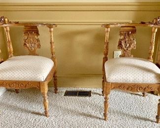 Antique Renaissance Corner Chairs