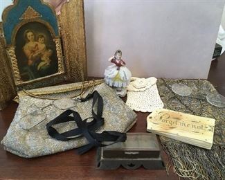 Antique Beaded Purses & lovely ladies items.