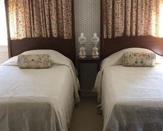 Pair of Antique Twin Beds.